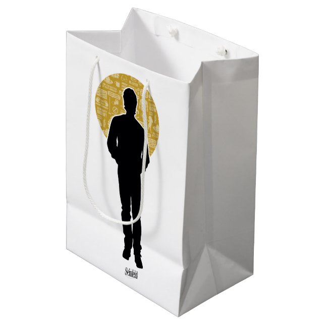 Seinfeld | Jerry Seinfeld Silhouette Medium Gift Bag (Front Angled)