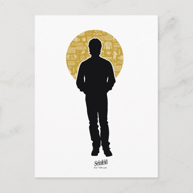 Seinfeld | Jerry Seinfeld Silhouette Postcard (Front)