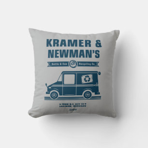 Seinfeld   Kramer & Newman's Recycling Co. Throw Pillow