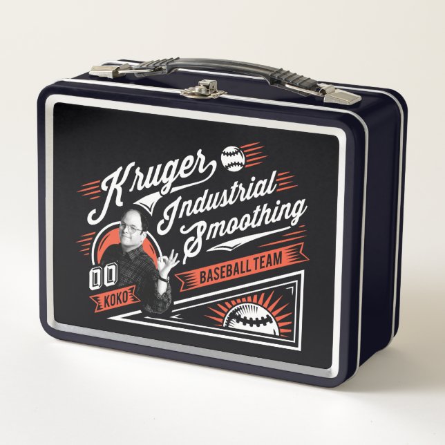 Seinfeld | Kruger Industrial Baseball Team Metal Lunch Box (Front)