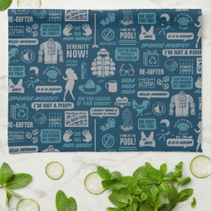 Seinfeld   Meme Pattern Kitchen Towel