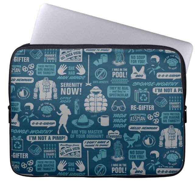Seinfeld | Meme Pattern Laptop Sleeve (Front)