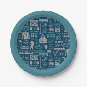 Seinfeld Meme Pattern Paper Plate