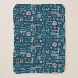 Seinfeld   Meme Pattern Sherpa Blanket