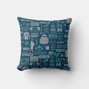 Seinfeld   Meme Pattern Throw Pillow