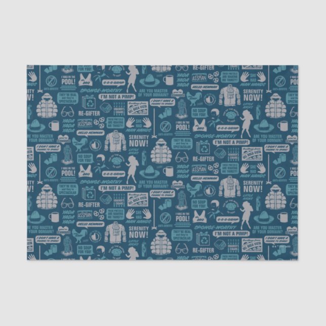 Seinfeld | Meme Pattern Tissue Paper (Front)