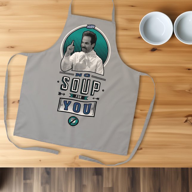 Seinfeld | No Soup For You Graphic Apron (Apron on table)