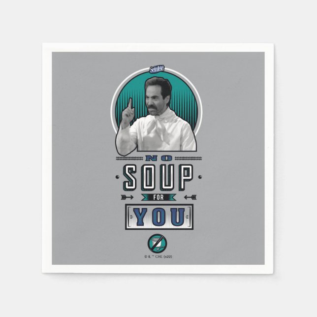 Seinfeld | No Soup For You Graphic Napkin (Front)