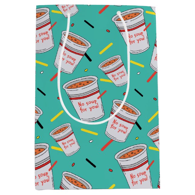 Seinfeld | No Soup For You Pattern Medium Gift Bag (Front)