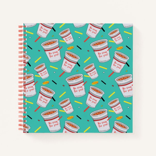 Seinfeld | No Soup For You Pattern Notebook (Front)
