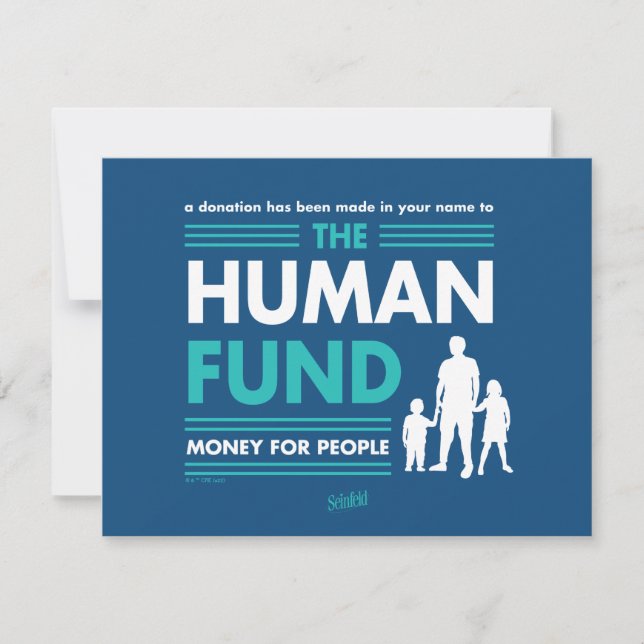 Seinfeld | The Human Fund Card (Front)