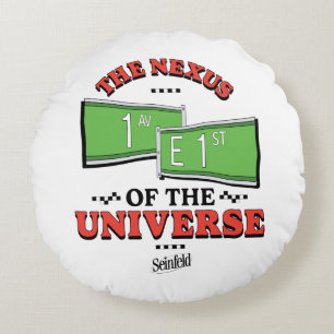 Seinfeld   The Nexus of the Universe Round Pillow