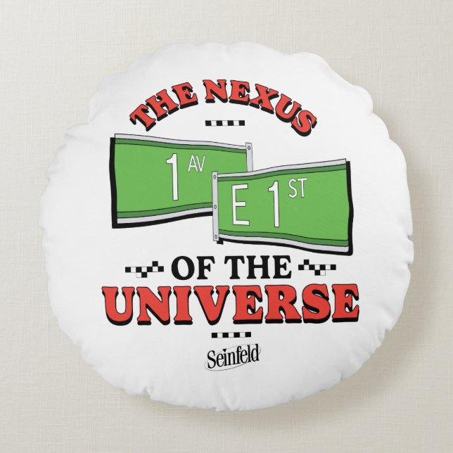 Seinfeld | The Nexus of the Universe Round Pillow (Front)