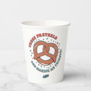 Seinfeld These Pretzels are Making Me Thirsty Paper Cups