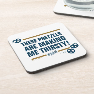 Seinfeld   "These Pretzels" Typography Graphic Coaster