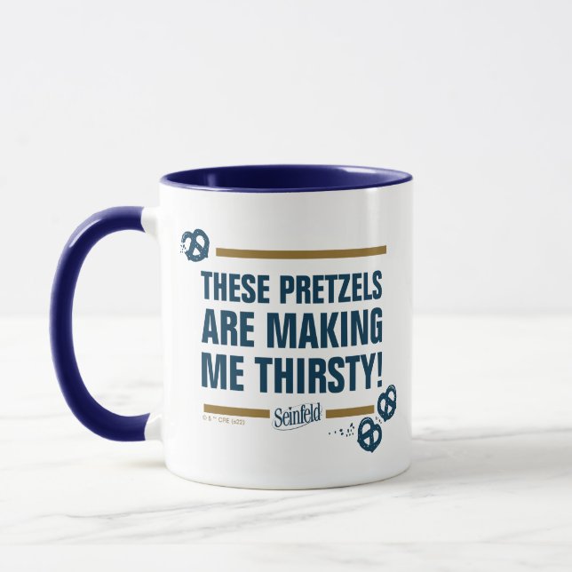 Seinfeld | "These Pretzels" Typography Graphic Mug (Left)