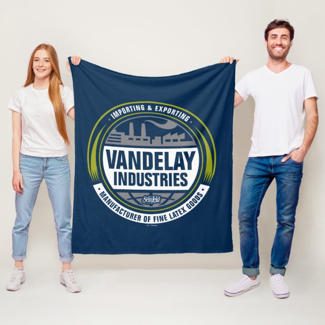 Seinfeld | Vandelay Industries Logo Fleece Blanket (In Situ)