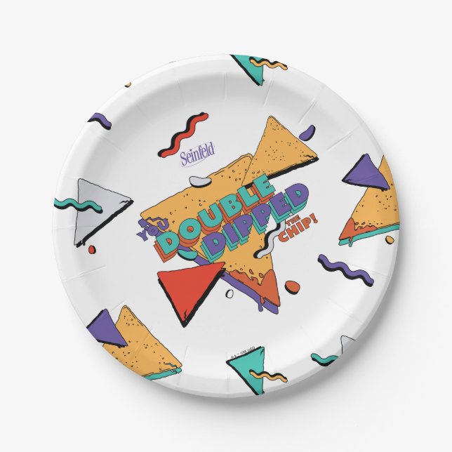 Seinfeld | You Double Dipped the Chip Paper Plate (Front)