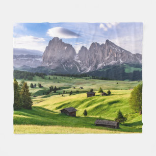 Seiser Alm   Dolomite Alps, Italy Fleece Blanket