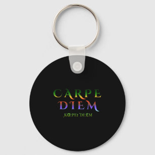 Seize Day Carpe Quote Diem Latin Inspirational Tro Keychain
