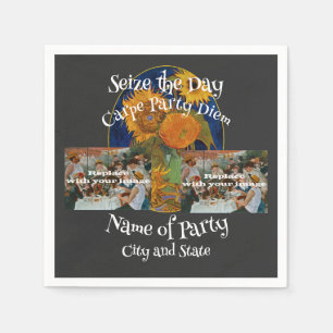 Seize the Day Carpe Party Diem Napkin