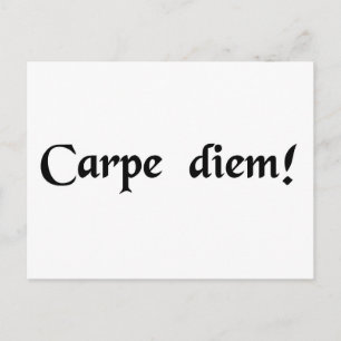 Seize the day. postcard