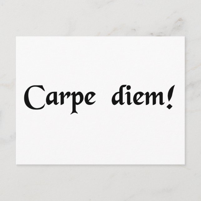 Seize the day. postcard (Front)