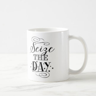 Seize The Day - Typography Coffee Mug