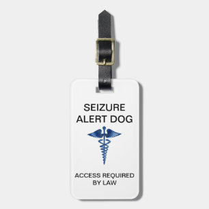 Seizure Alert Dog ID Tag - Access Required By Law