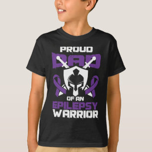 Seizure Disorder Awareness Proud Dad Of Epilepsy W T-Shirt
