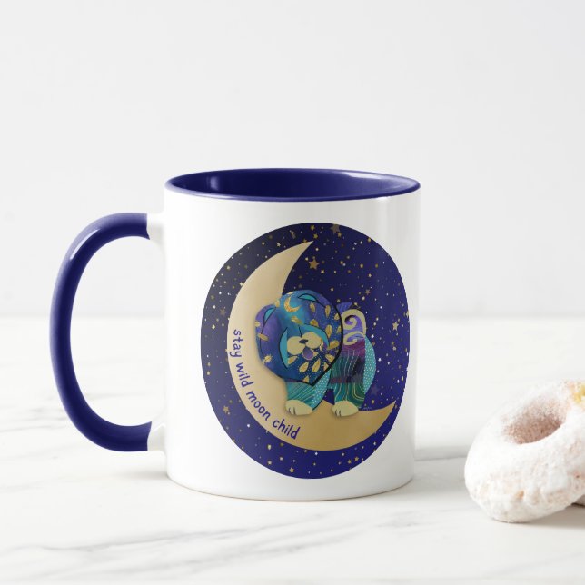 SÉJOURNER LUNE SAUVAGE ENFANT Chow 11 oz tasse (Avec donut)