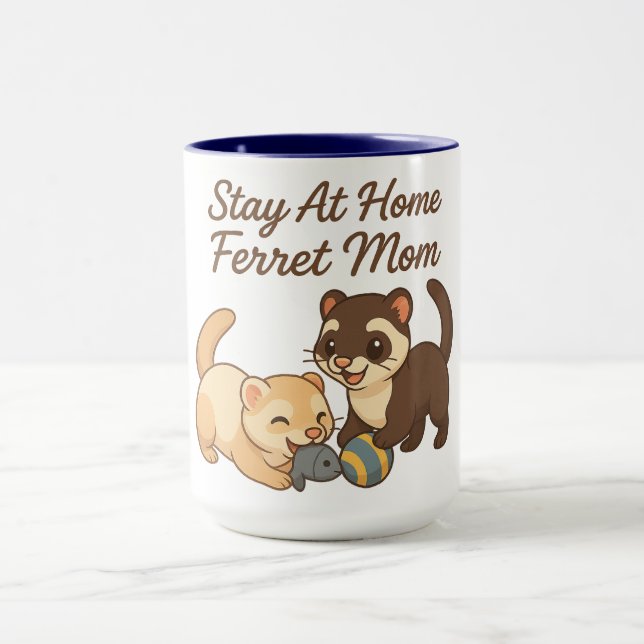 Séjournez À La Maison Ferret Maman Coffee Mug (Centre)