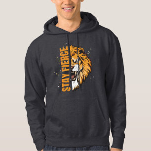 Séjournez en Sweat - shirt à capuche noir Fierce