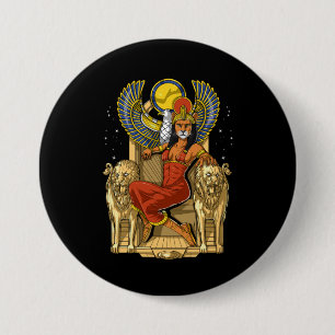 Sekhmet Egyptian Lioness Goddess 3 Inch Round Button