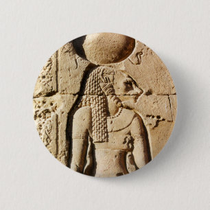 Sekhmet Lioness Hieroglyphic 2 Inch Round Button