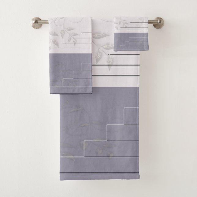 Selago Classic Rose Manatee Bath Towel Set (Insitu)