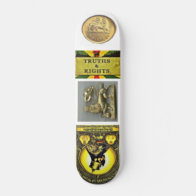 SELASSIE I RASTA Skateboard (Front)