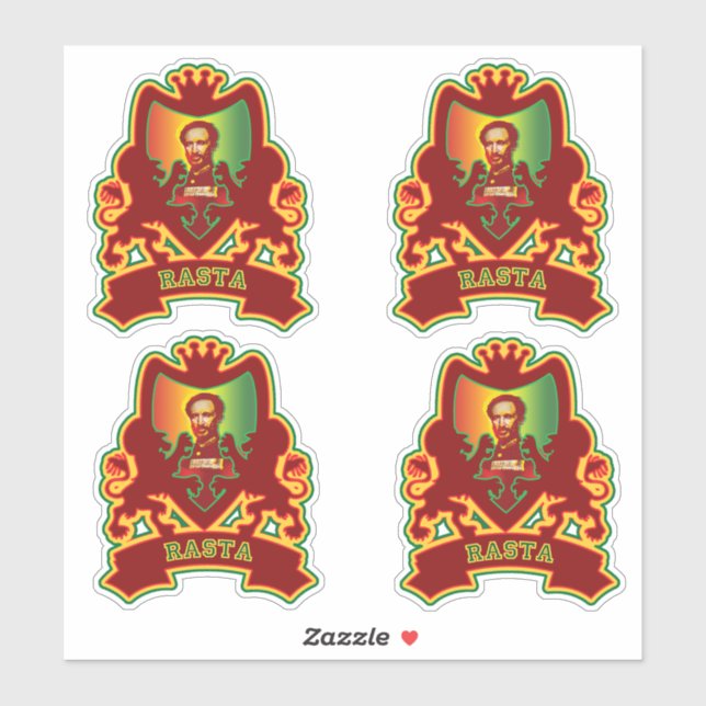 Selassie Rasta Crest Design (Sheet)