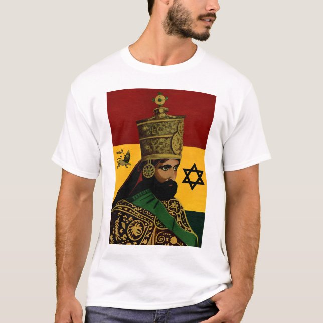 selassie with star of david T-Shirt (Front)