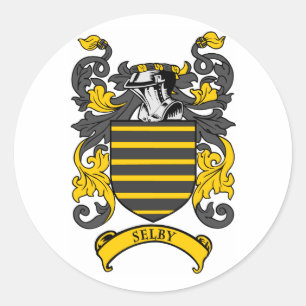 SELBY Coat of Arms Classic Round Sticker