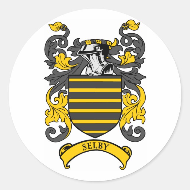 SELBY Coat of Arms Classic Round Sticker (Front)