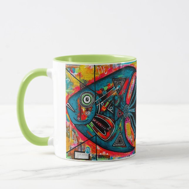 'Seldom Seen Triangle Fish' Beverage Mug (Left)