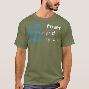 SELECT finger FROM hand WHERE id  3  SQL T-Shirt