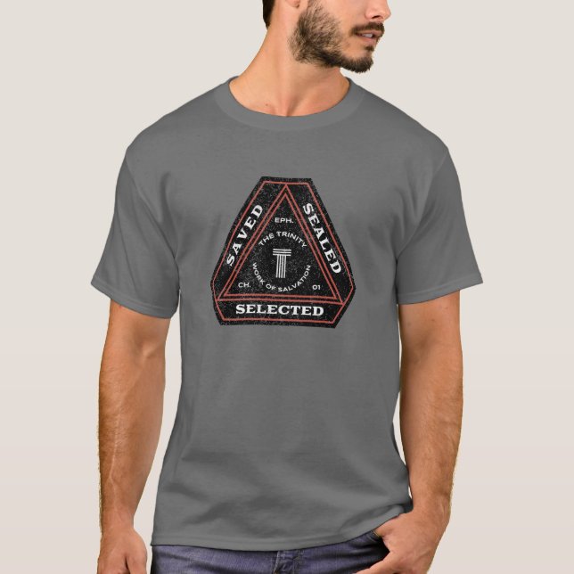 Selected, Saved, Sealed T-Shirt (Front)