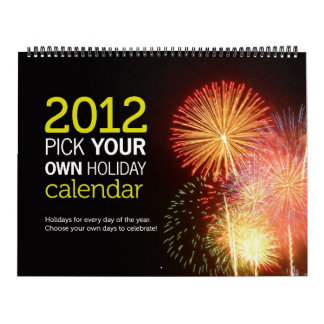 Sélection 2012 votre propre calendrier de vacances