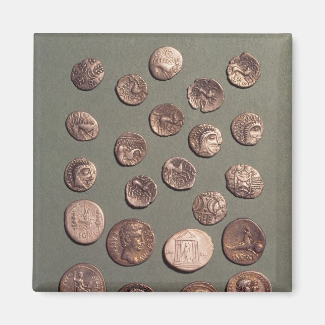 Selection Celtic and Roman  coins found Magnet (Front)