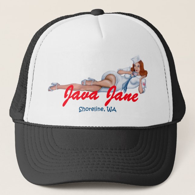Sélection de casquette de camionneur de Java Jane (Devant)