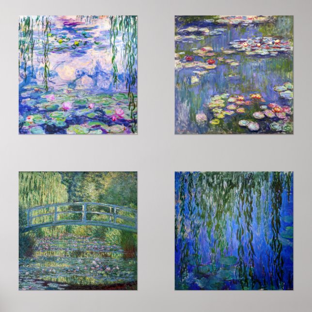 Sélection des chefs-d'oeuvre de Claude Monet Water (Recto)
