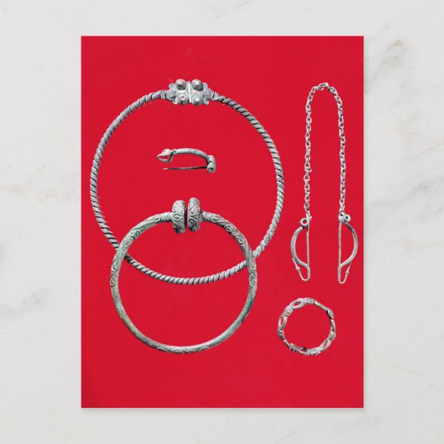 Selection jewellery, including brooch postcard (Front)