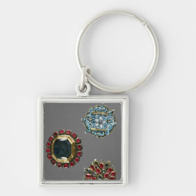 Selection of costume brooches keychain (Front)